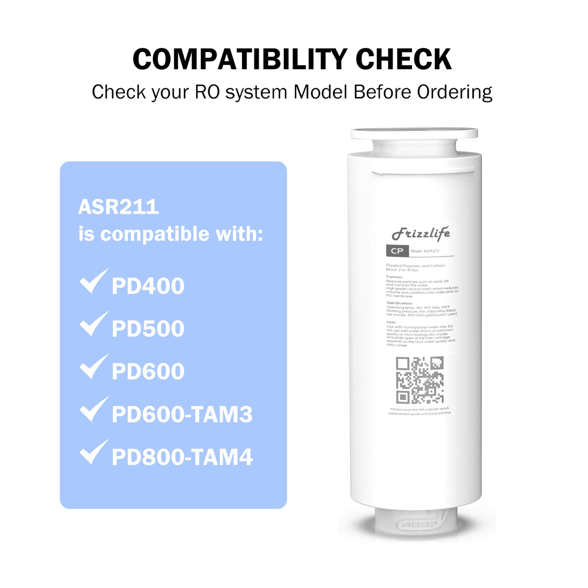 ASR211 Replacement Filter Cartridge For PD600