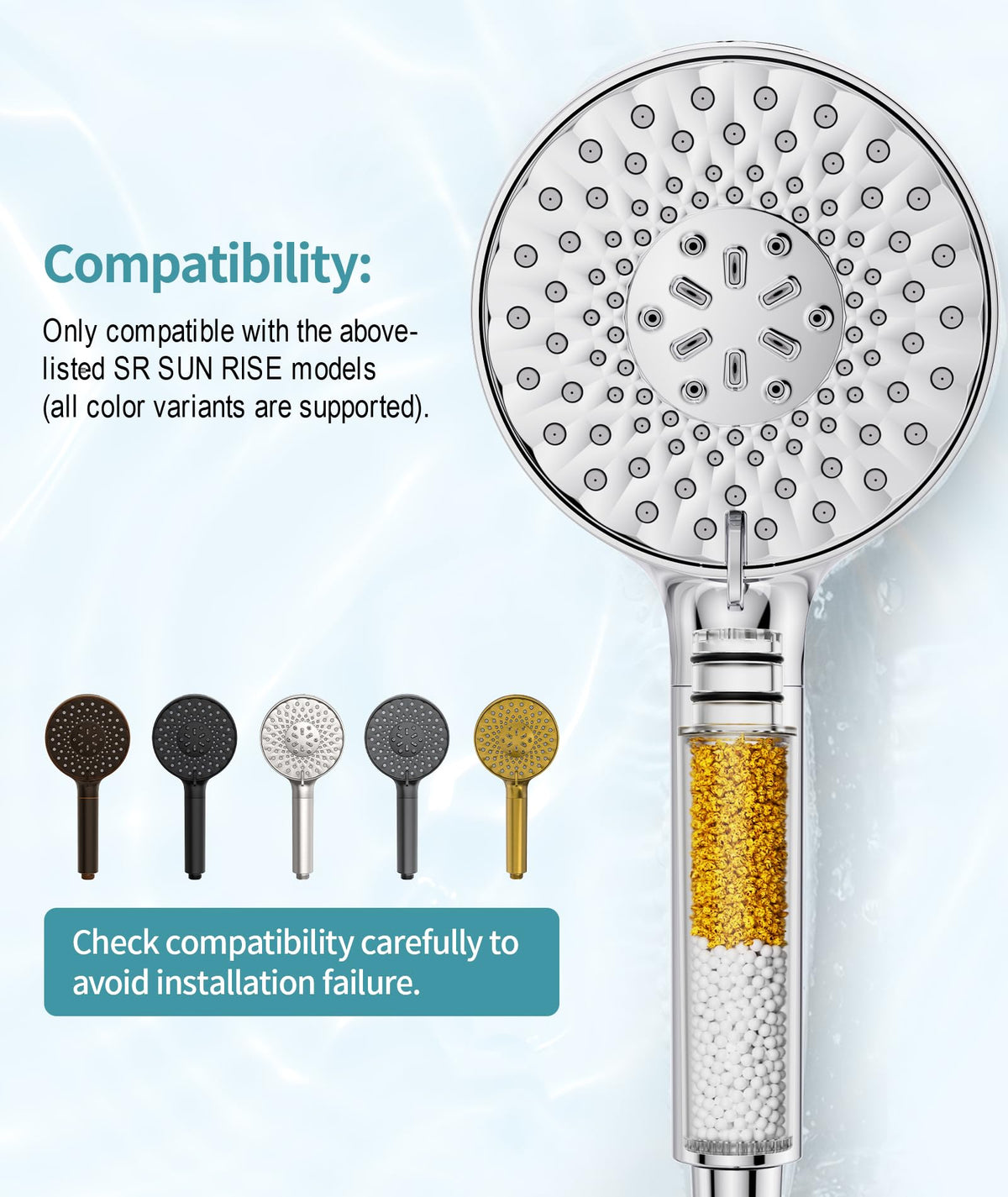 Shower Filter for Handheld Shower Head (NSF-8 Filter)