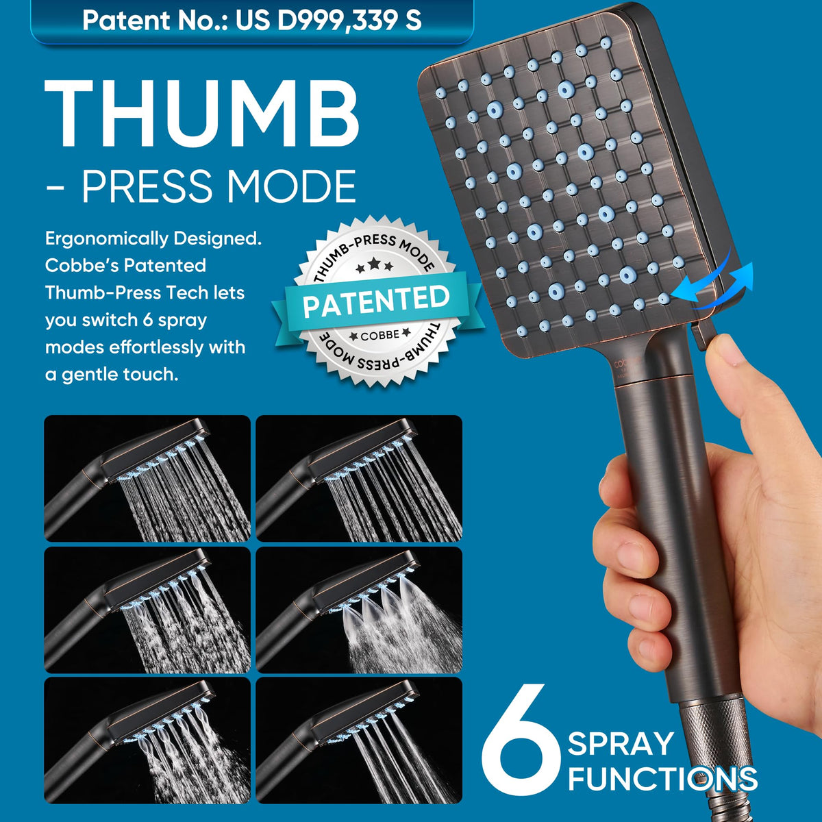 Filtered Shower Head with Handheld