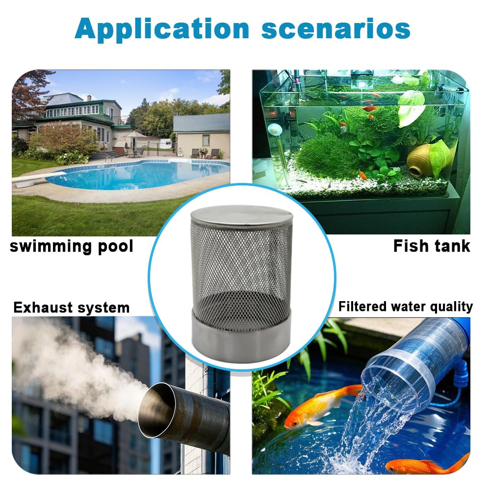 1.5inch SUS304 stainless steel filter head with internal thread diameter of 46mm connected to DN40 1.5 (1.5 Inch)