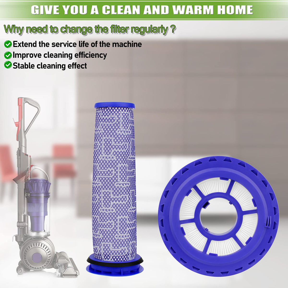 Filter Replacement for Dyson DC41 DC65 DC66 UP13 UP20 UP30 Ball Animal 2