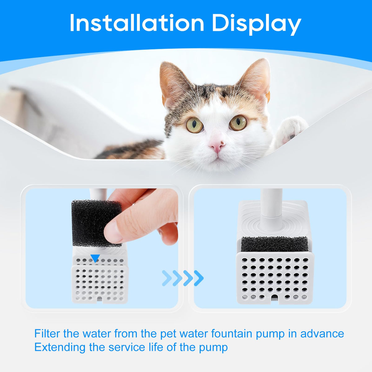 8PCS Pre Filter Sponges