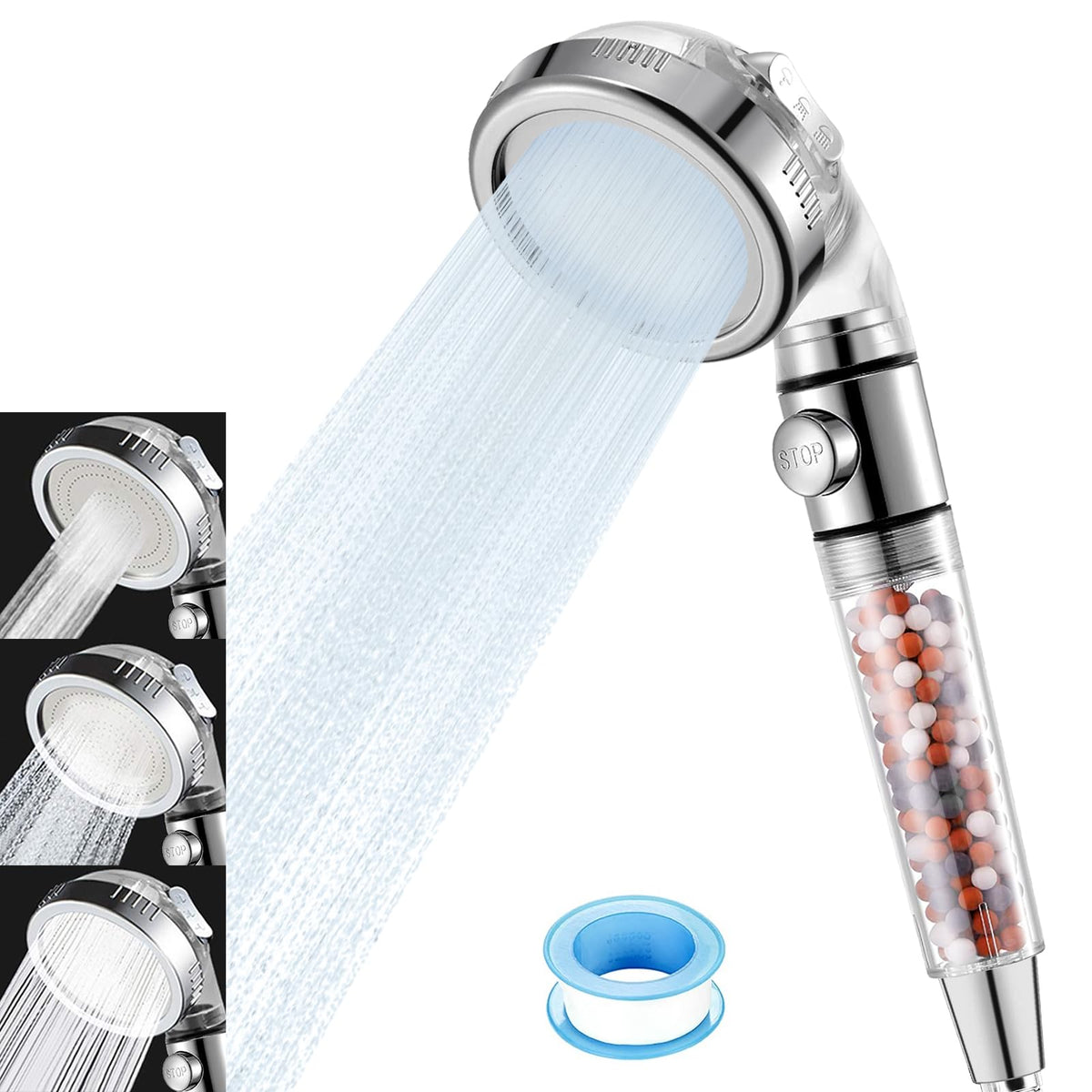 High Pressure Handheld Shower Head with Filter (Filtered Shower Head (No Hose & Bracket))