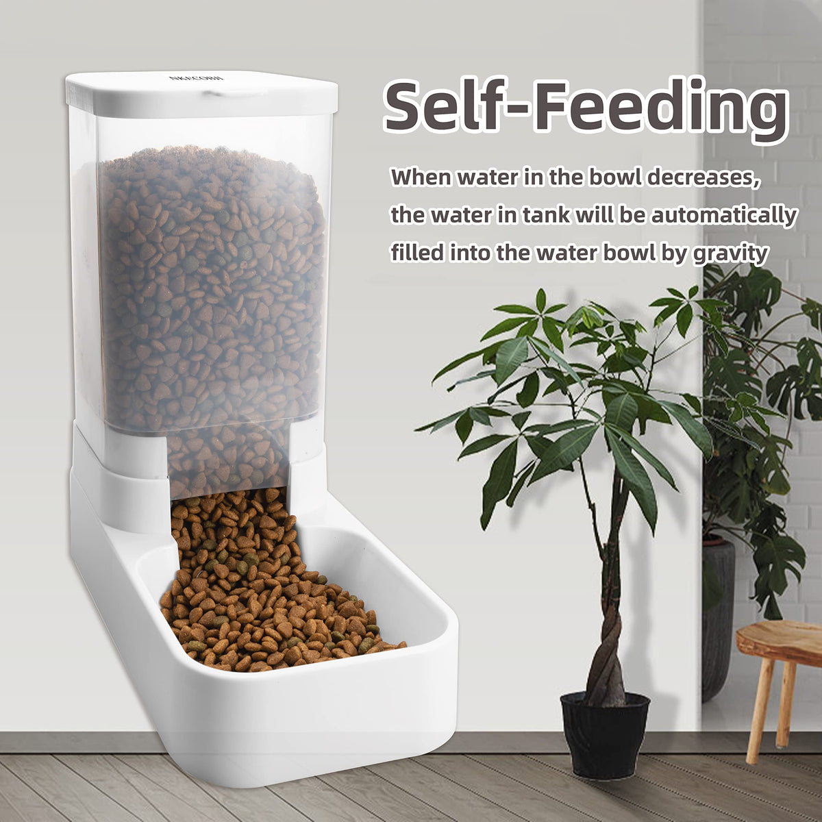 Gravity Pet Feeder and Water Dispenser Set (Water Feeder & Food Feeder)