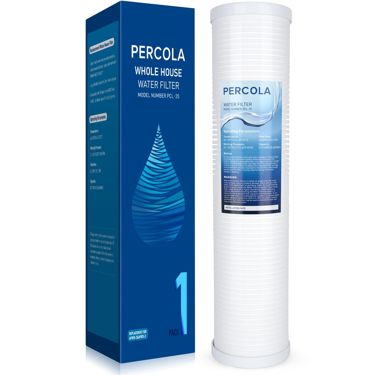 AP810-2 High-Capacity Whole-House Replacement Water Filter