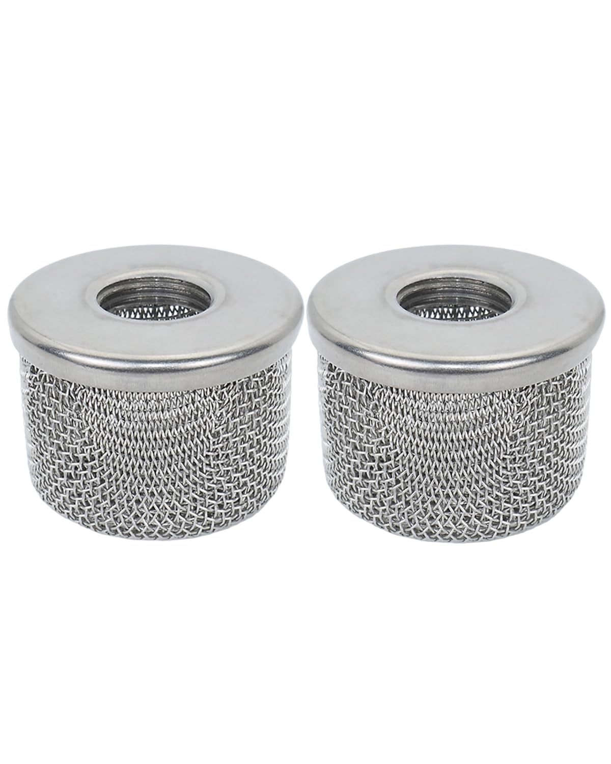 2pack) 181073 Pump Inlet Strainer Filter 1/2" NPT Thread, Double-Layer Stainless Steel Compatible withGraco 350 EM,380 EM,390 EM, 400 EM, 480 EM, 490 EM,500, Super NOVA, Paint Sprayers (2PC 1/2"NPT Inlet Strainer 181073)