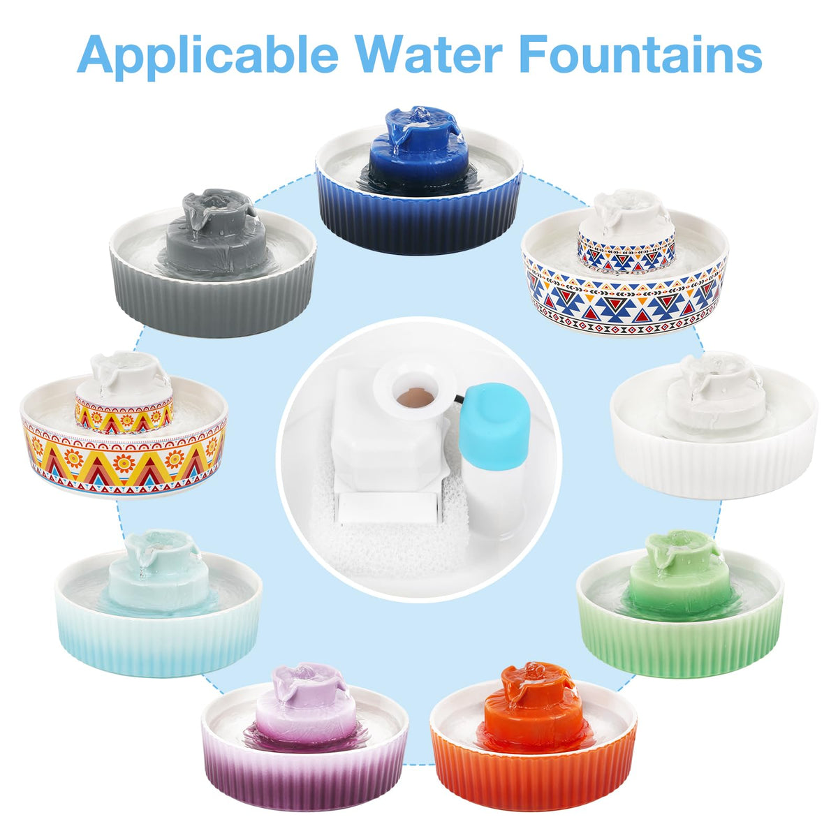 8 Pack Replacement Sponge Foam Filters