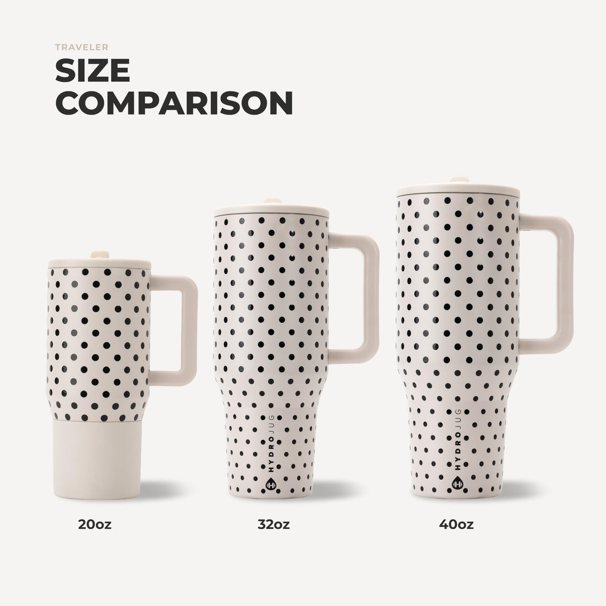 Polka Dot Traveler 32oz (French Vanilla / 32 Ounces)