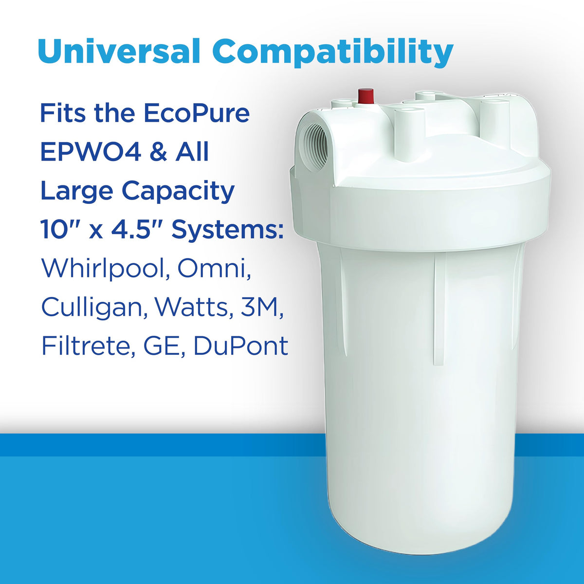 EPW4P Pleated Whole Home Replacement Water Filter (1 Count (Pack of 1) / Pleated Filter)