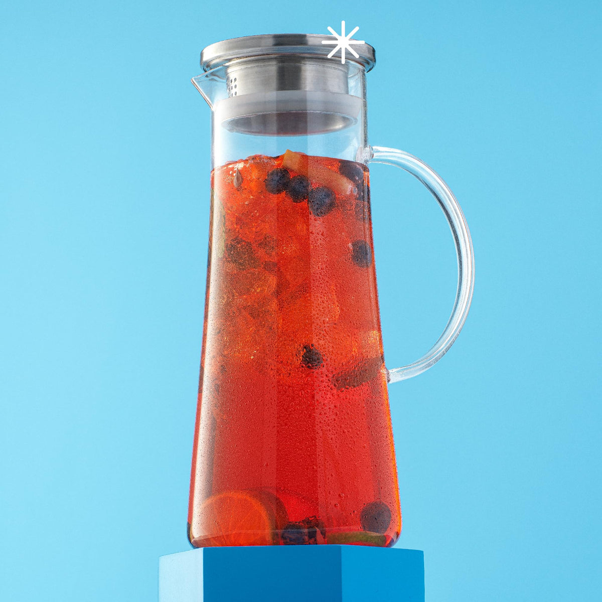 Glass Pitcher with Lid (50 Ounces)