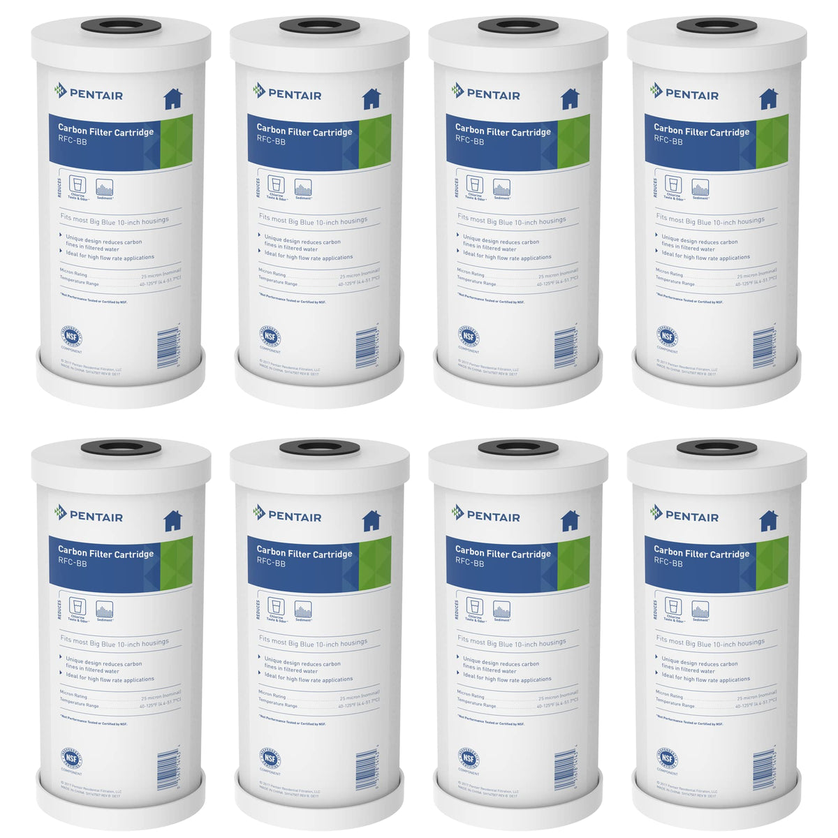 Pentair Pentek RFC (Pack of 8 / 10" x 4.5")