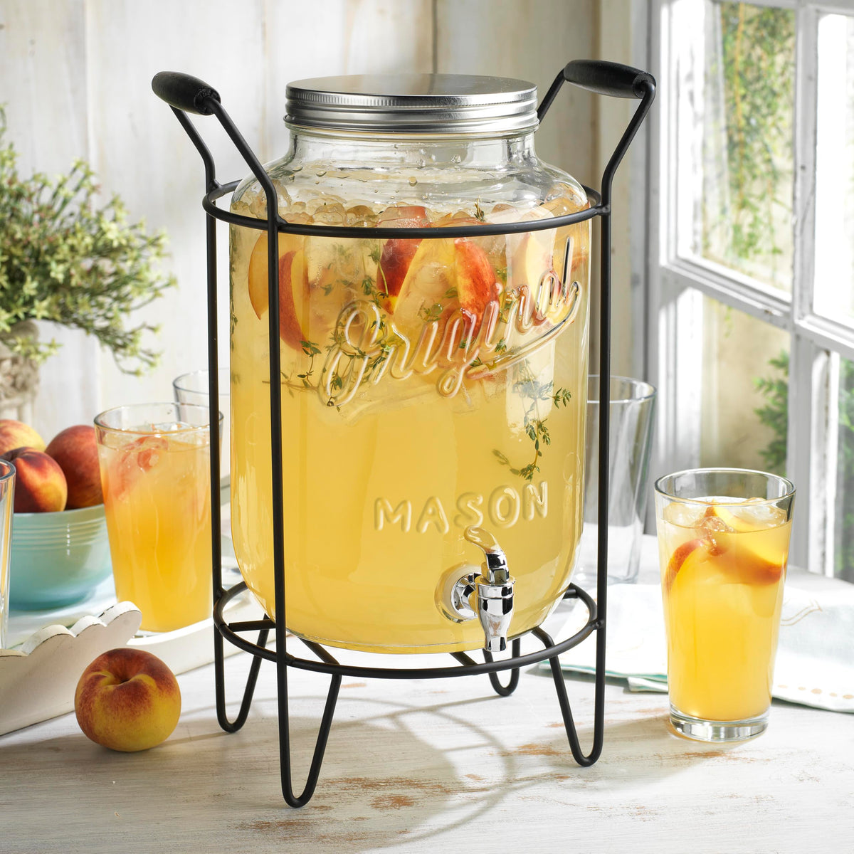 2 PACK 2 GALLON Drink Dispensers for Parties (Clear 2 Pack - 2 Gallon)