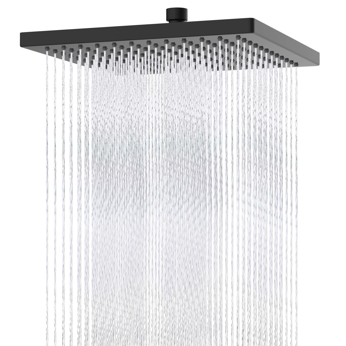cUPC Certified High Pressure 12'' Rain Shower Head (Black / 12 Inch)