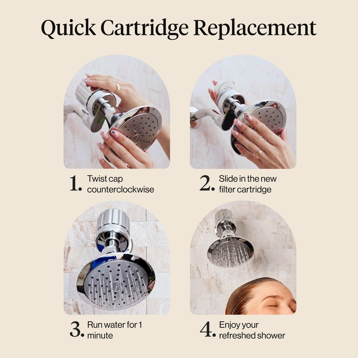 Shower Filter Replacement Cartridge (White / Shower Filter Replacement Cartridge)