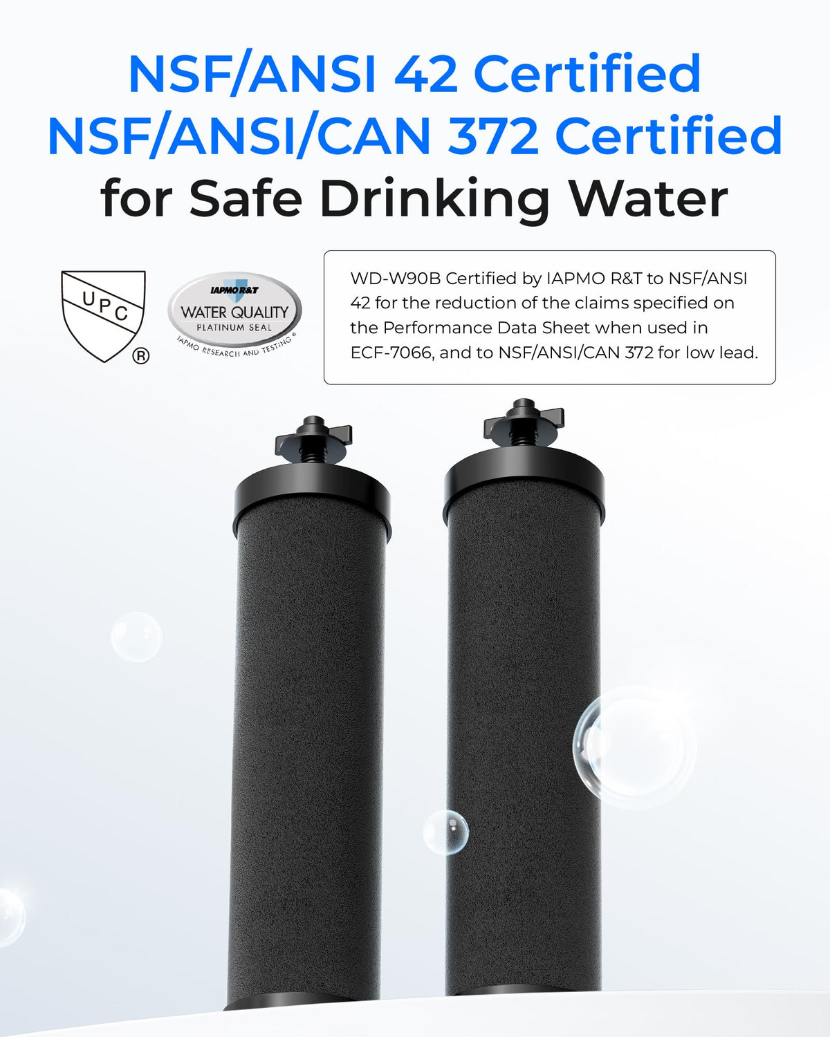 Silver Ions Black Water Filter