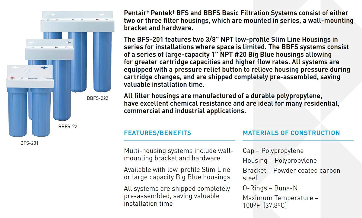 Pentair Pentek BBFS (3 Housings)