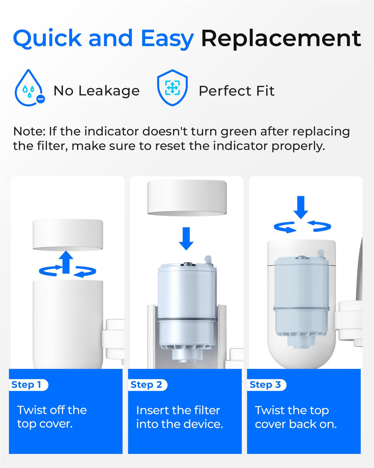 Alkaline] Waterdrop CF08D Faucet Water Filter