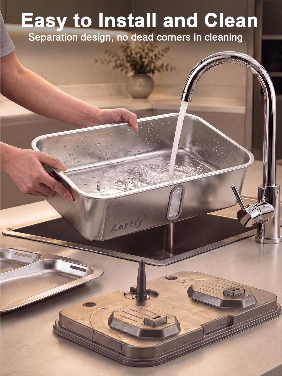 17L 4.5 Gal Stainless Steel Dog Water Fountain for Large Dog