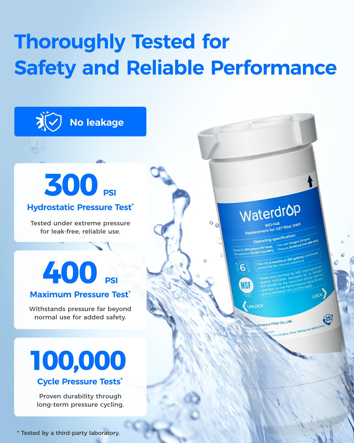 XWF Water Filter Replacement for GE® WR17X30702