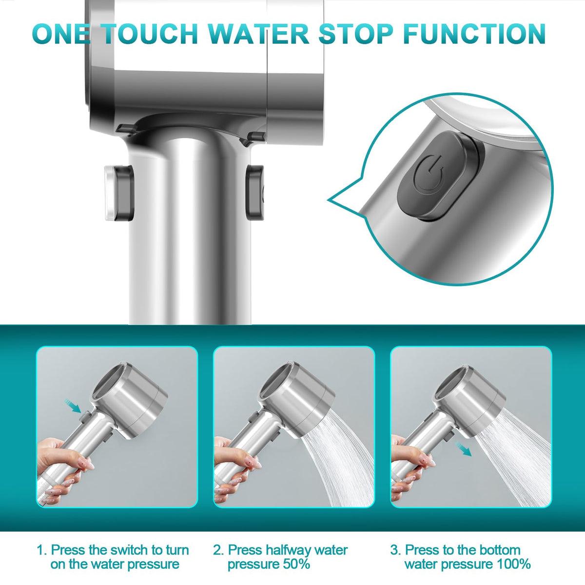Shower Head with Handheld (Premium Chrome)