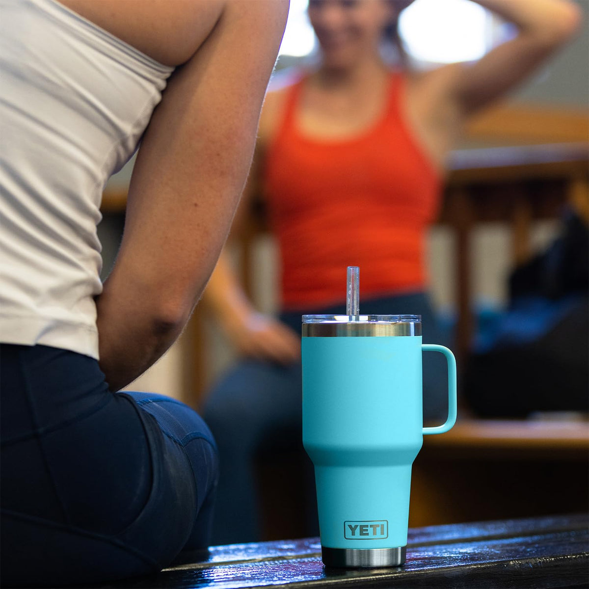 Rambler 35 oz Straw Mug (Reef Blue / 35 Ounces)