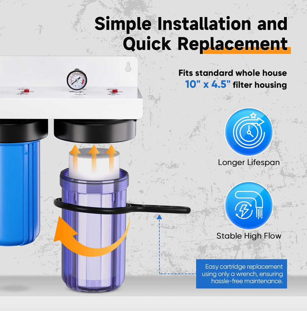2 Stage Whole House Water Filter