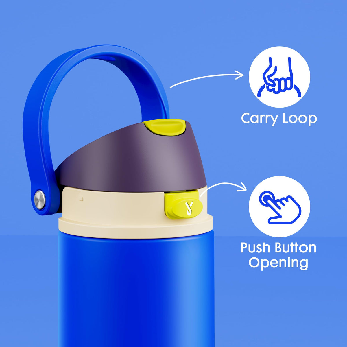 18 oz Insulated Water Bottle for Kids (Celestial Sphere / 18 Ounces)
