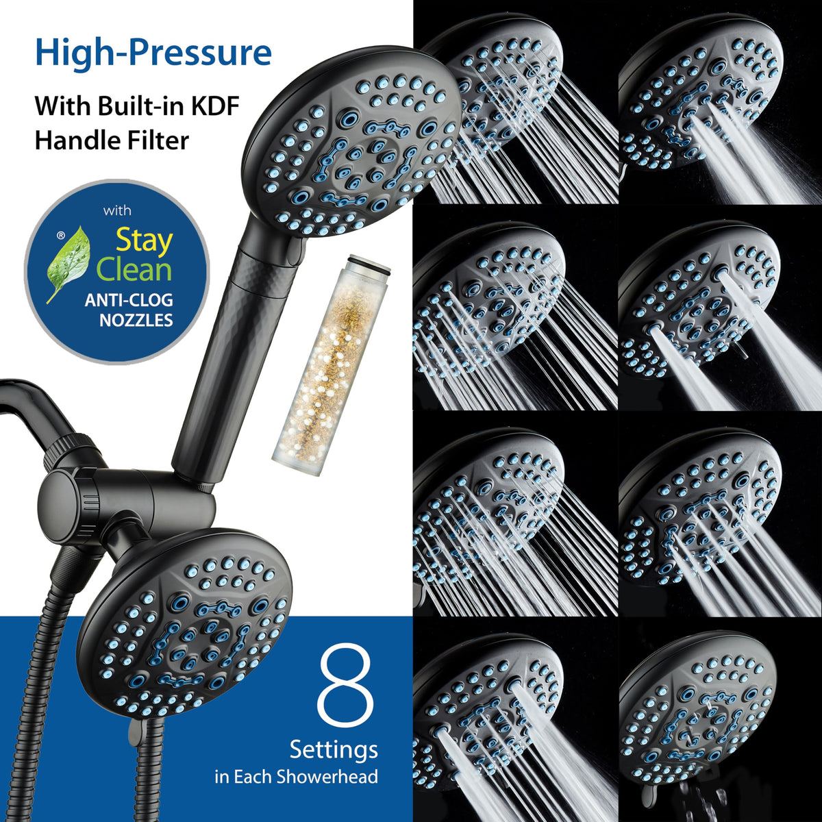 AquaCare High Pressure 6 (2.5 Gallons Per Minute / Matte Black)