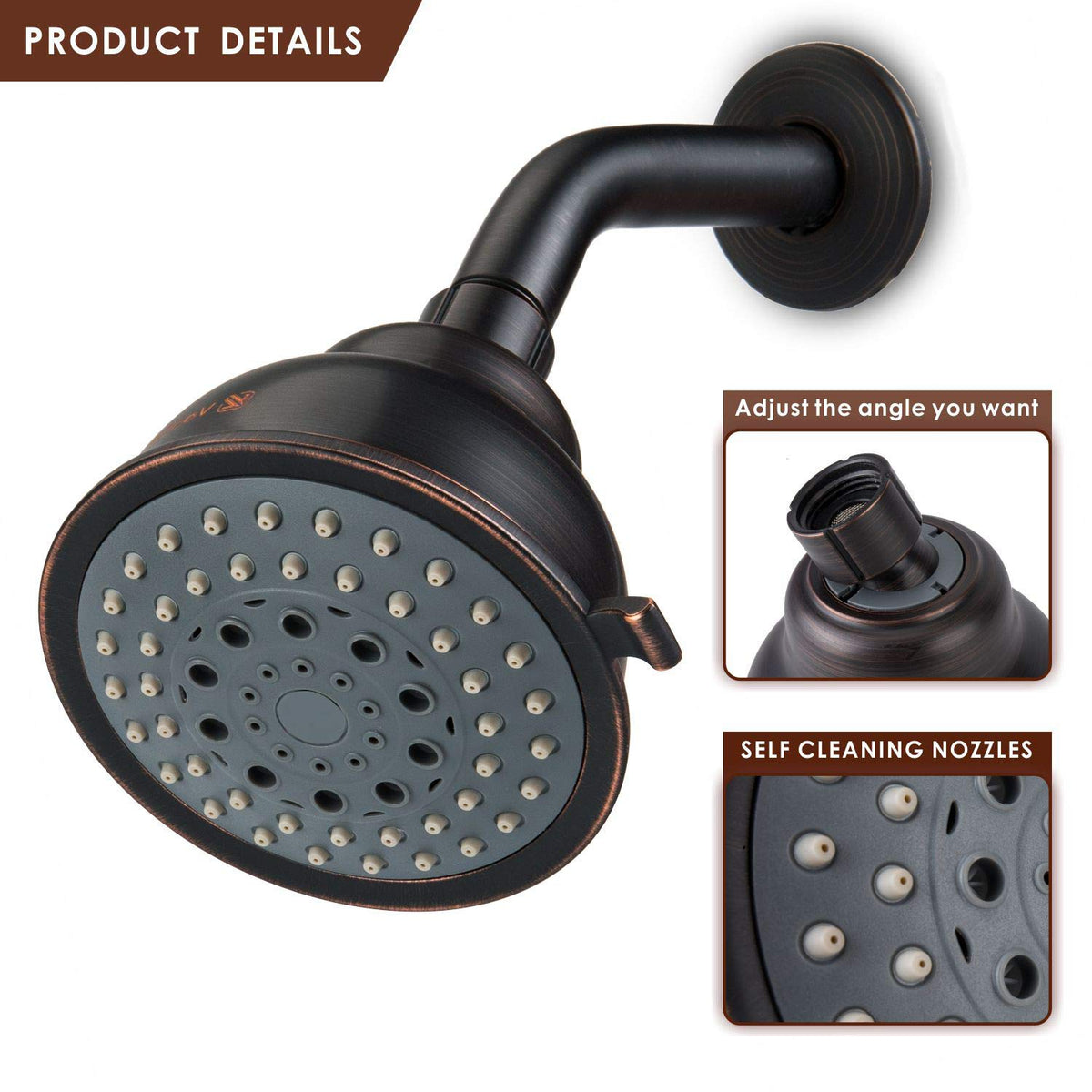 High Pressure Shower Head (showerhead / Oil Rubbed Bronze)