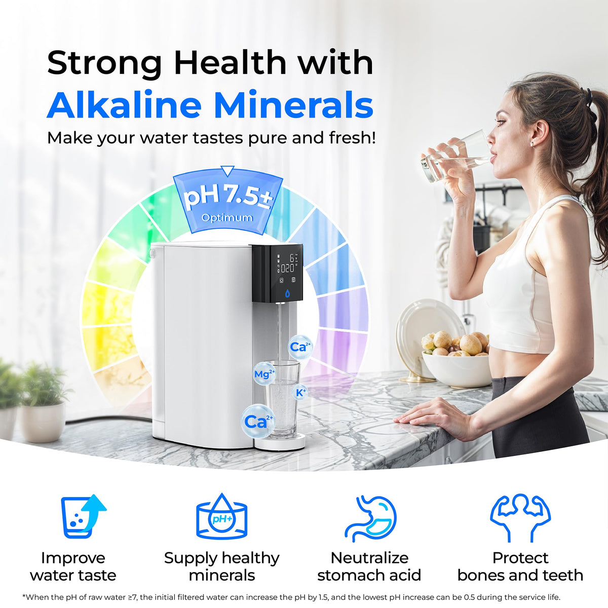 C1SL Mineral Reverse Osmosis System Countertop (White)