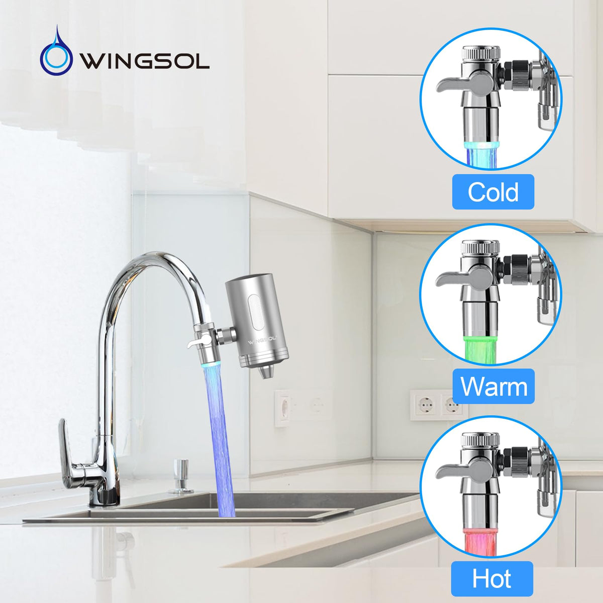 Visible Window Faucet Water Filter