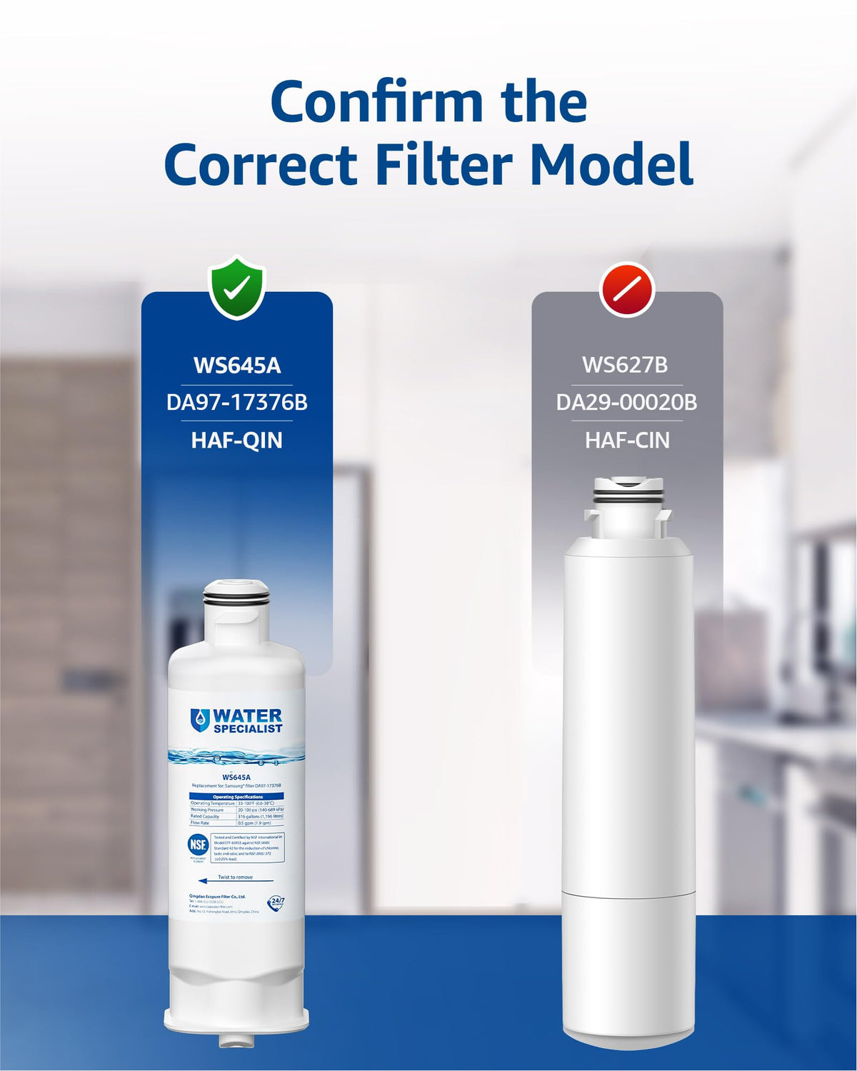 WS645A Refrigerator Water Filter (3 Count (Pack of 1))