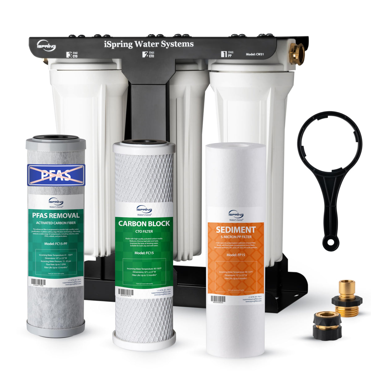 3 Stage RV Water Filter System