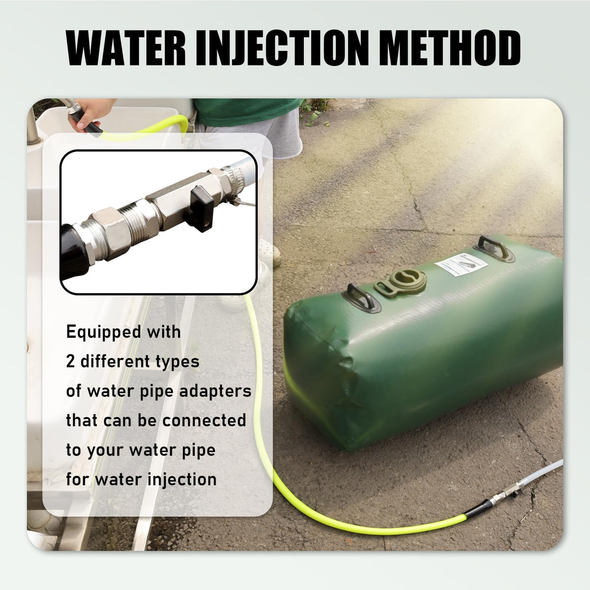 Drinking Water Storage Bladder (Green / 50gal)