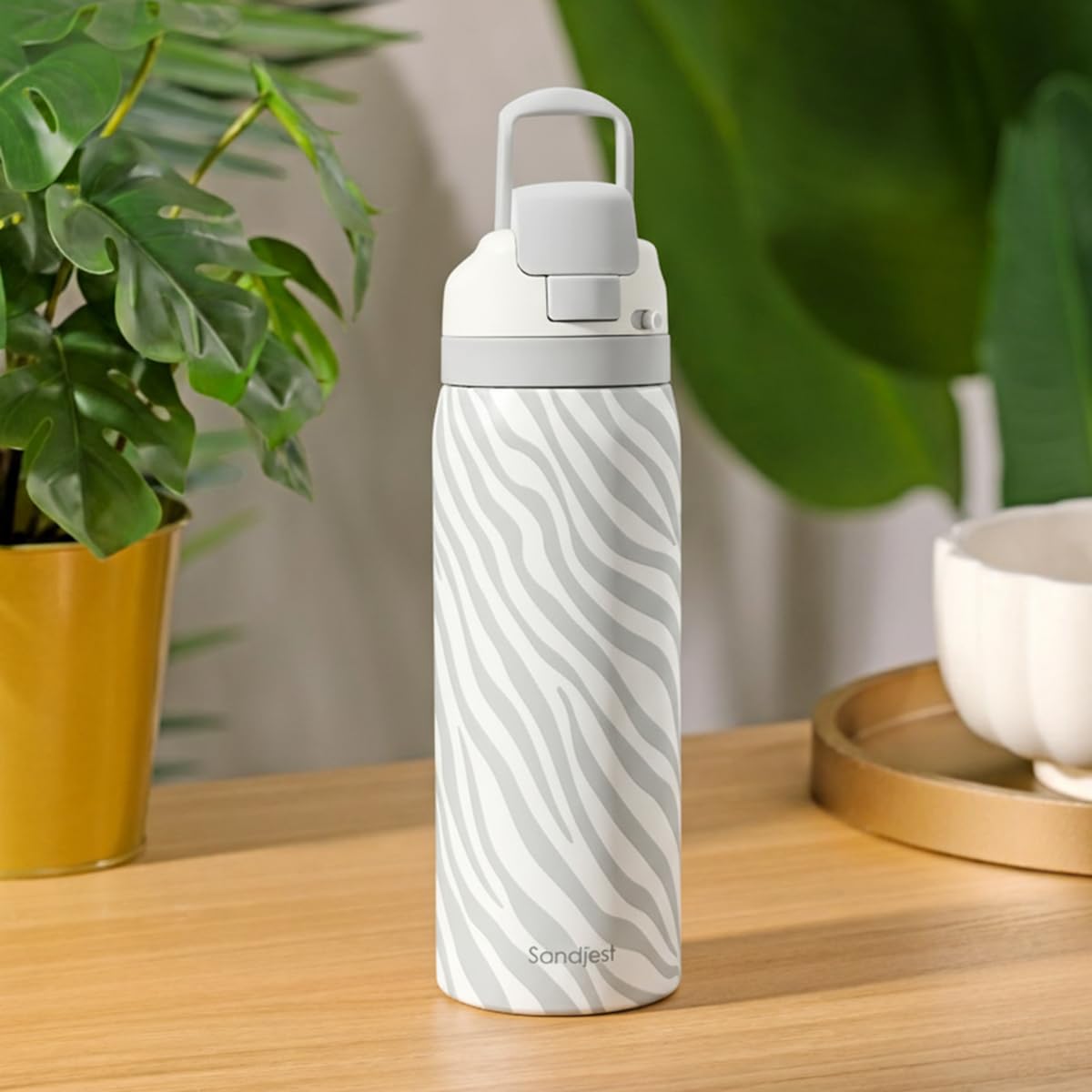 Zebra Skin Stainless Steel Push (Zebra / 32 Ounces)