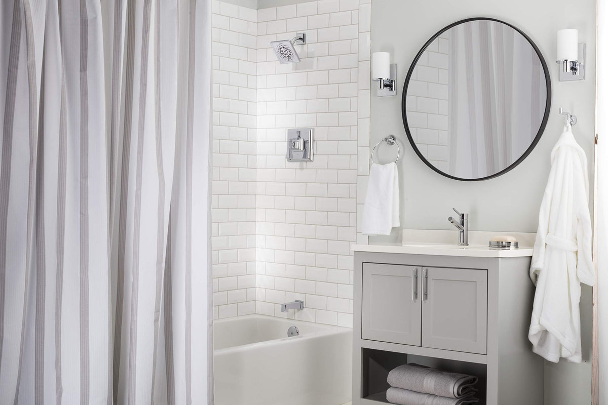 S-5002-E15 Rainier Exhilaration High Pressure Fixed Shower Head, 1.5 GPM, Polished Chrome (1.5 GPM / Polished Chrome)