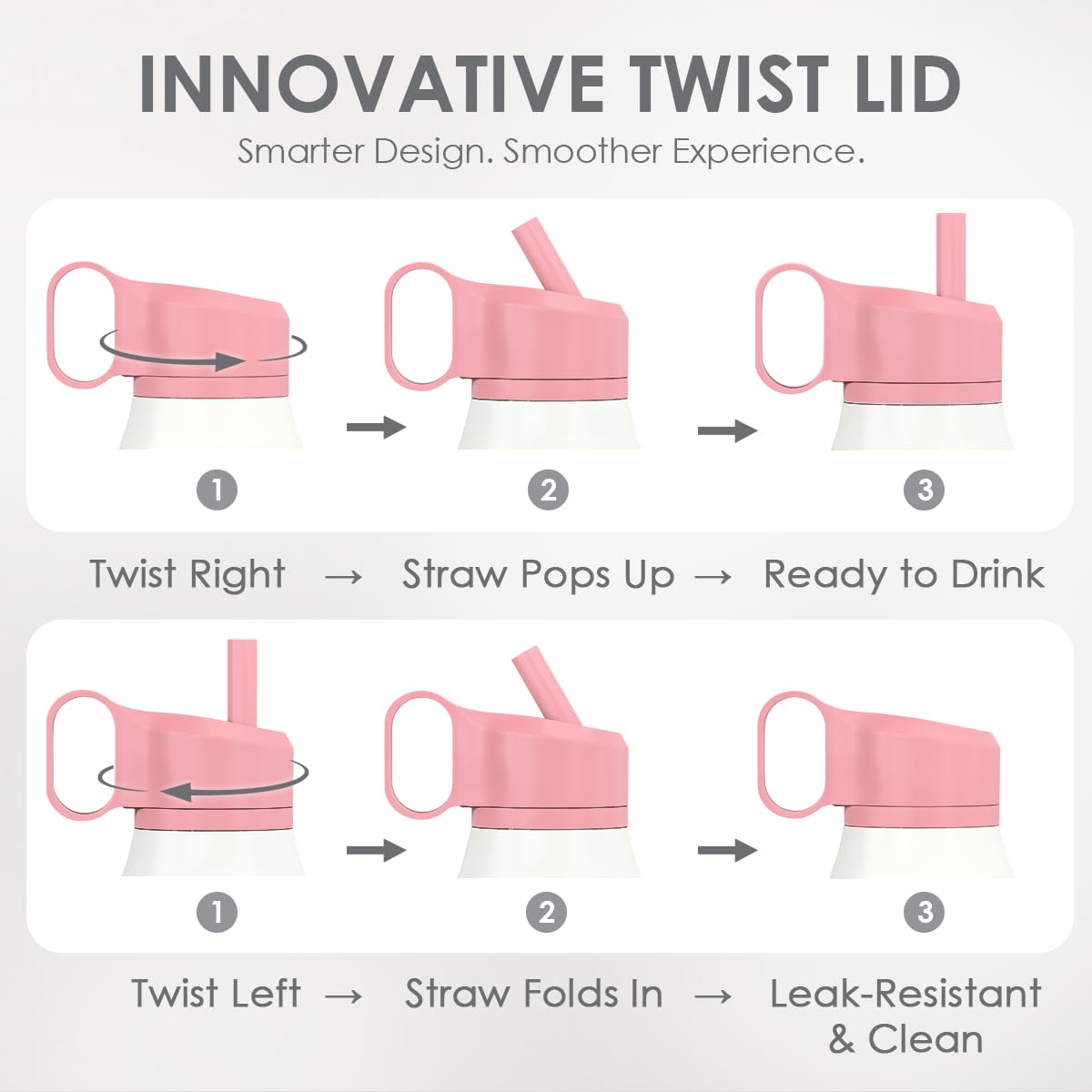 Cowgirl Water Bottle with Twist Lid Insulated Stainless Steel 20oz (Cowgirl)
