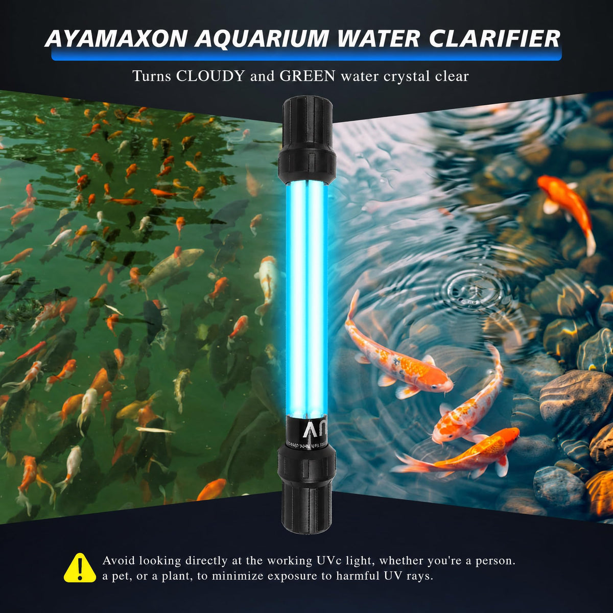 55W UV Submersible Aquarium Pool Light for 300 (55W)