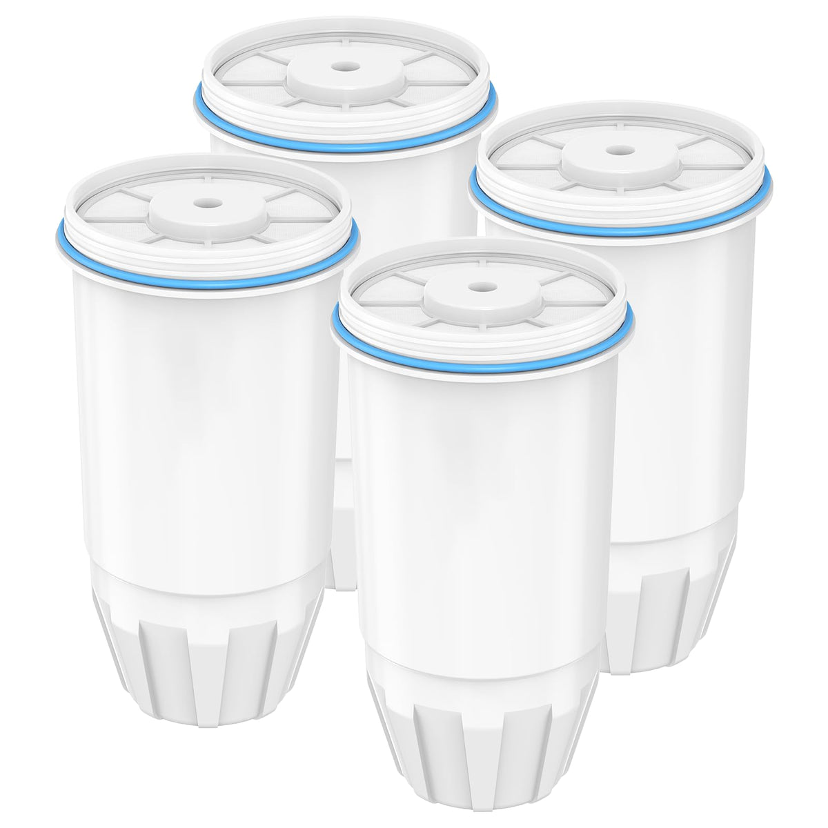 Water Filter Replacement fit for Zero Pitcher and Dispenser (White-4 Pack)