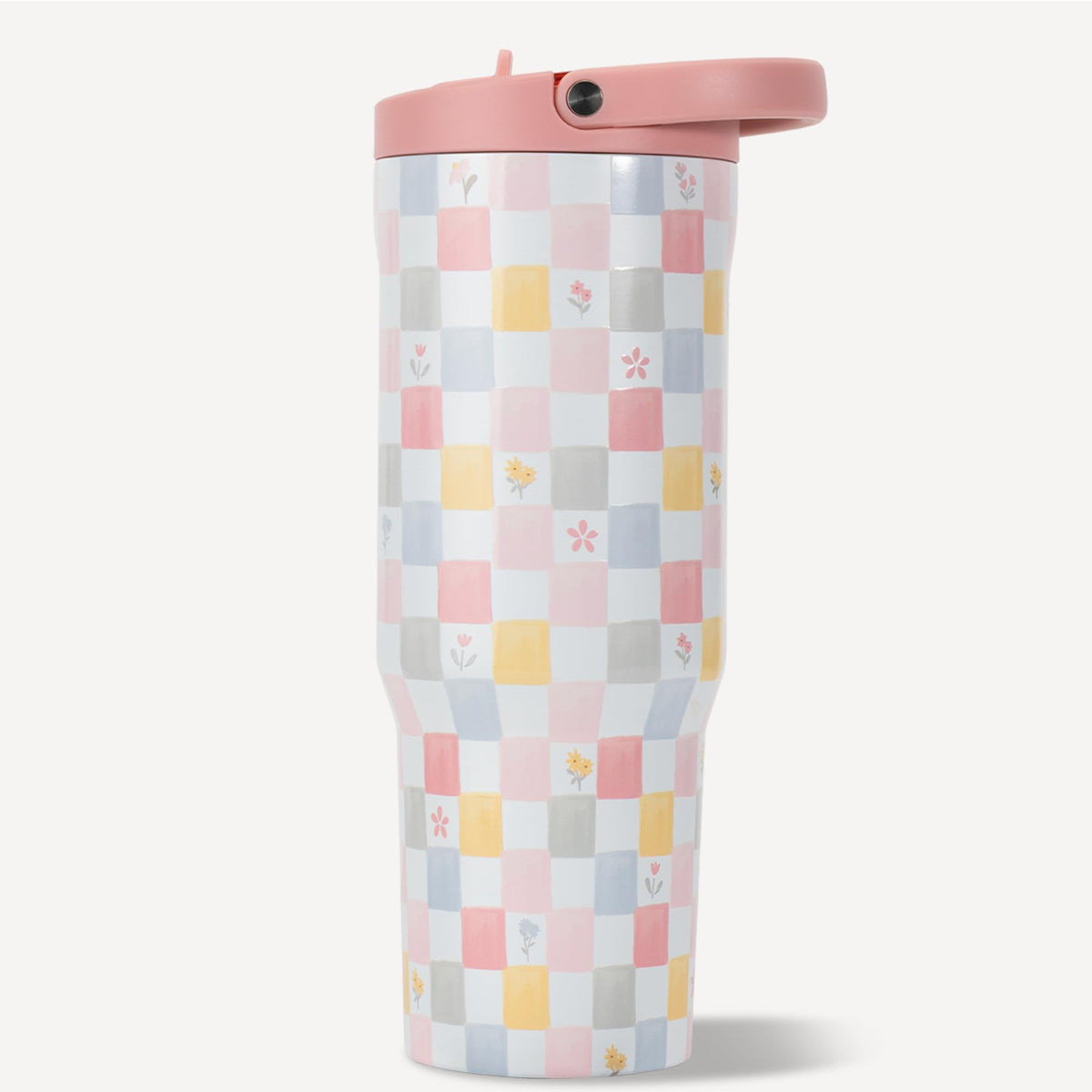 Sport 32oz Insulated Stainless Steel Water Bottle (Pastel Checkers / 32 Ounces)