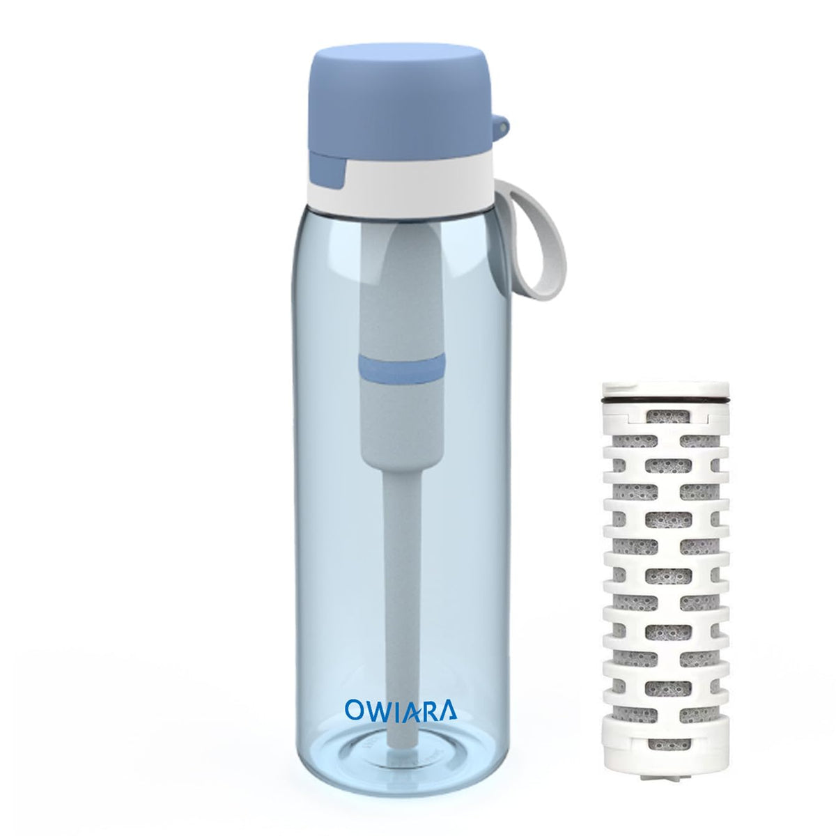 Water Bottle with Filter for Drinking (Sky Blue)