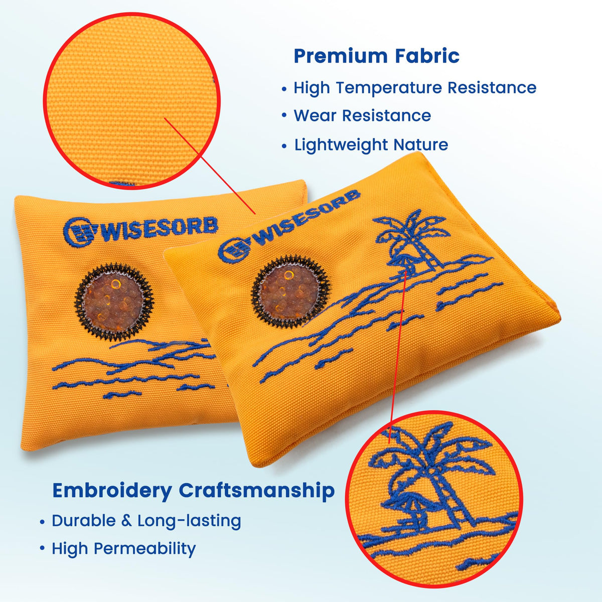 200G x 3PCS Rechargeable Desiccant Packs for Storage (200 Gram / 3 PACK)