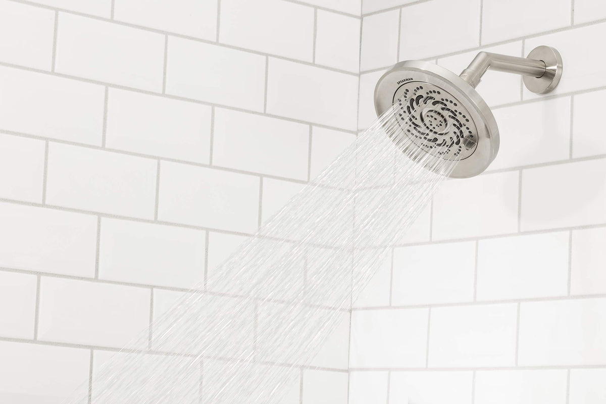 S-5000-BN-E2 Neo Exhilaration High Pressure Fixed Shower Head, 2 GPM, Brushed Nickel (2 GPM / Brushed Nickel)