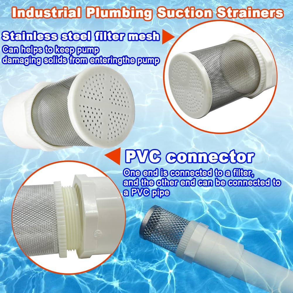 DN15 inch stainless steel filter cover connected to 1 (1/2" DN15)