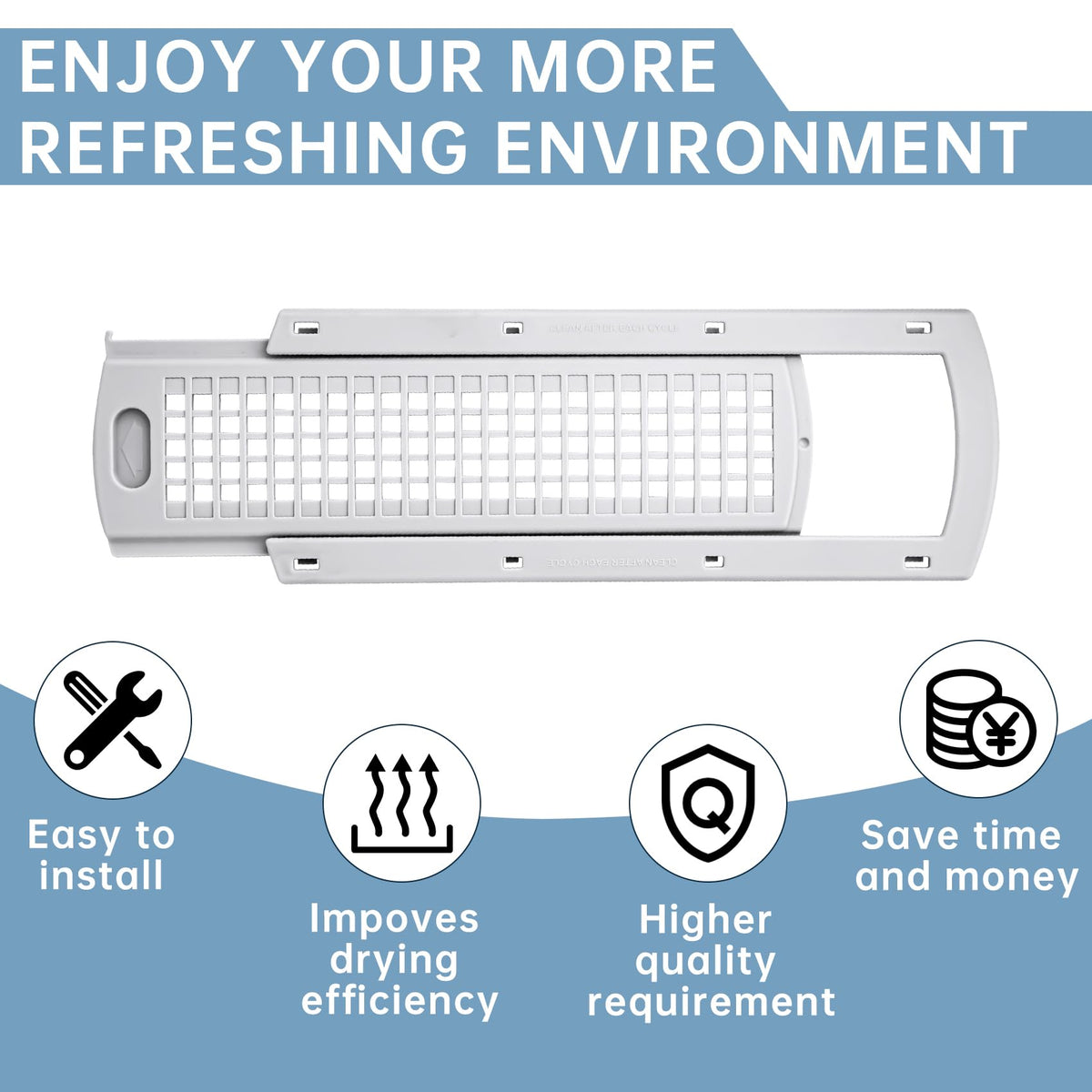 WE22X35337 Washer Dryer Lint Screen Filter And Lint Filter Slide Assembly