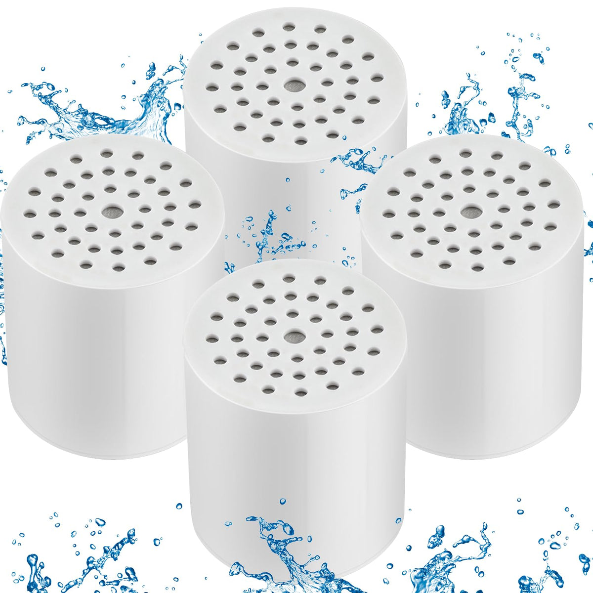 4 Pack 15 Stage Shower Filter Replacement Cartridge Filter with Vitamin C Shower Head Replacement for Hard Water by Cenipar (4 PACK)