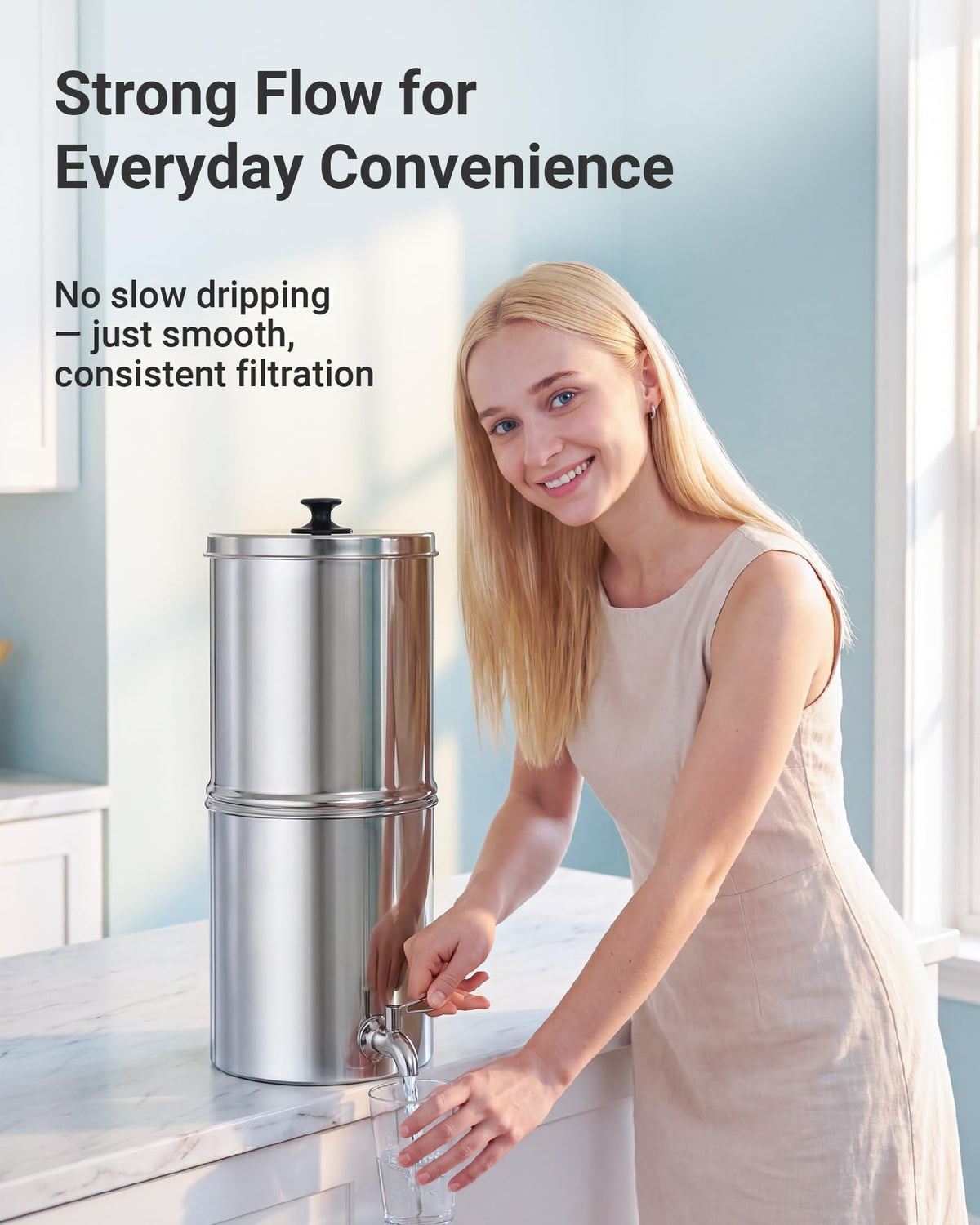 Gravity Water Filter (Black Filter)