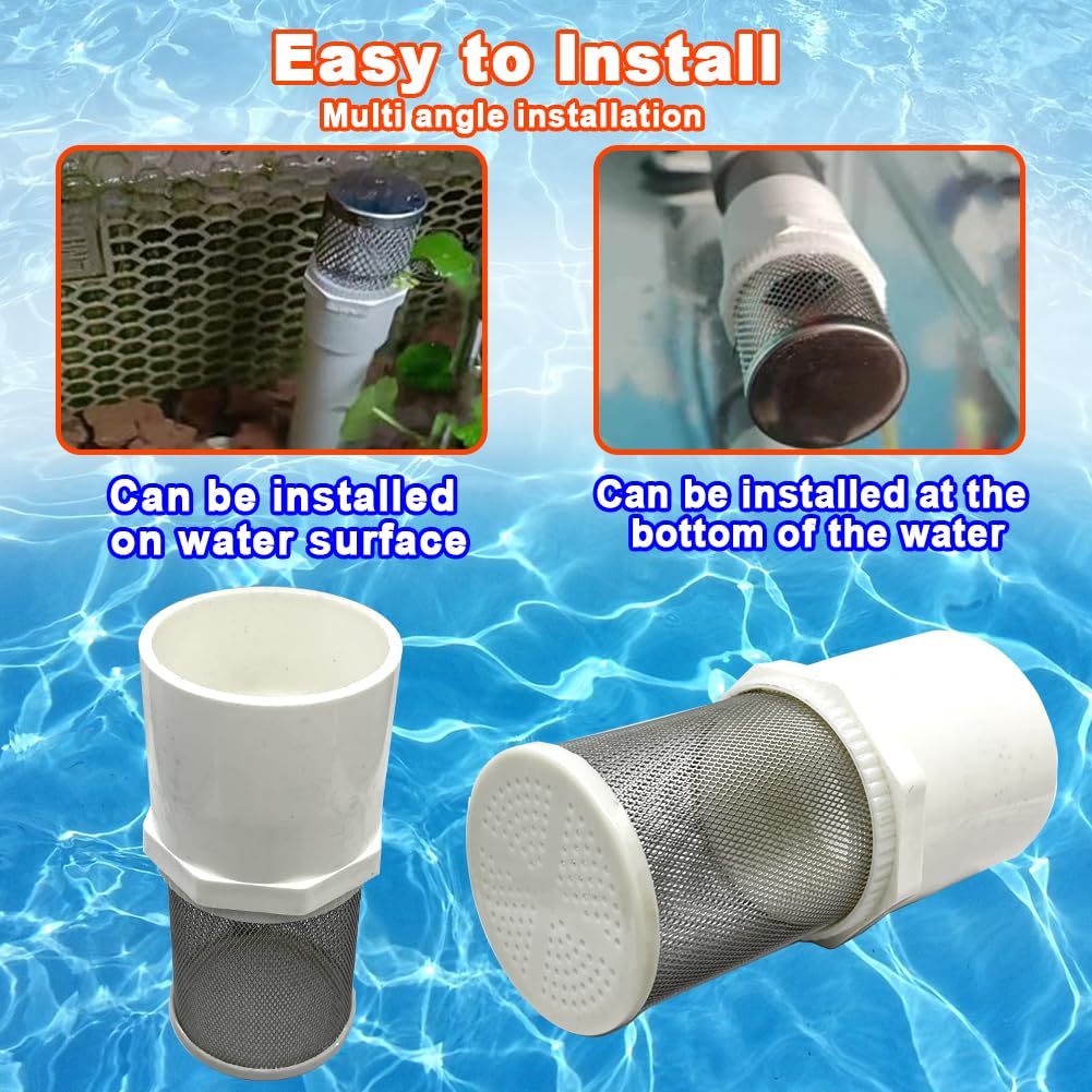 DN15 inch stainless steel filter cover connected to 1 (1/2" DN15)