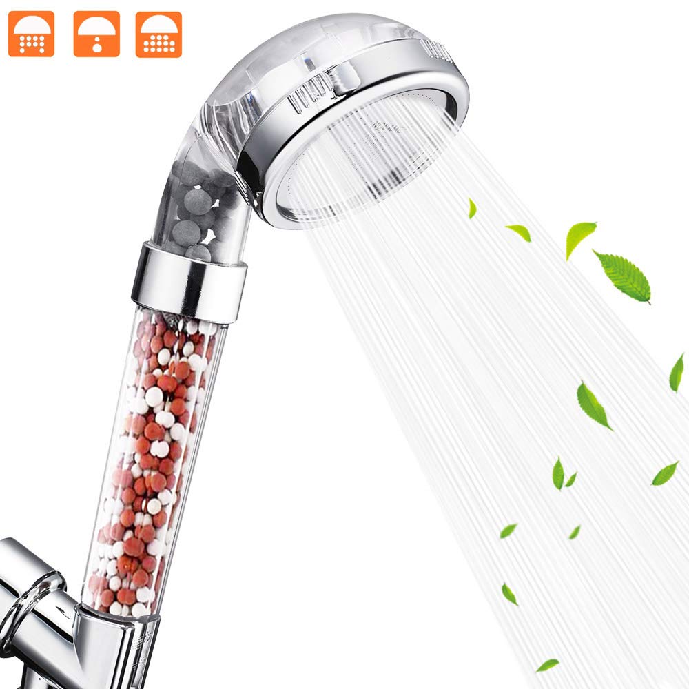 Shower Head with Hose (White Filter Shower Head + Hose + Holder)