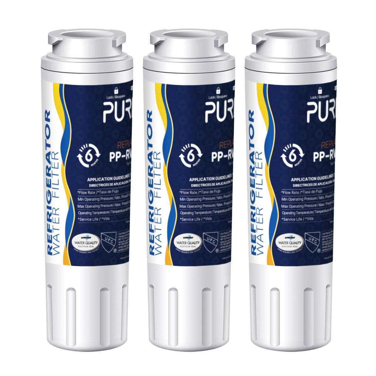 RWF0900AH Water Filter Replacement for EveryDrop Filter 4 (PFAS Removal (DELUXE) / 3 Count (Pack of 1))